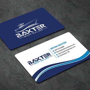 Business Card Design by sadikul islam for Baxter Boat Sales | Design: #31430355