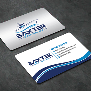 Business Card Design by sadikul islam for Baxter Boat Sales | Design: #31430356