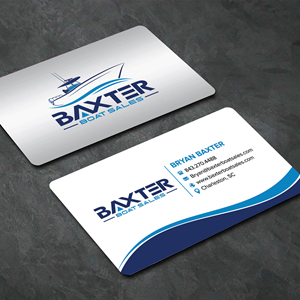 Business Card Design by sadikul islam for Baxter Boat Sales | Design: #31430357