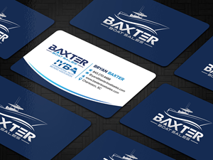 Business Card Design by sadikul islam for Baxter Boat Sales | Design: #31461971