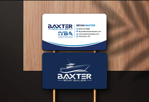 Business Card Design by sadikul islam for Baxter Boat Sales | Design: #31461973