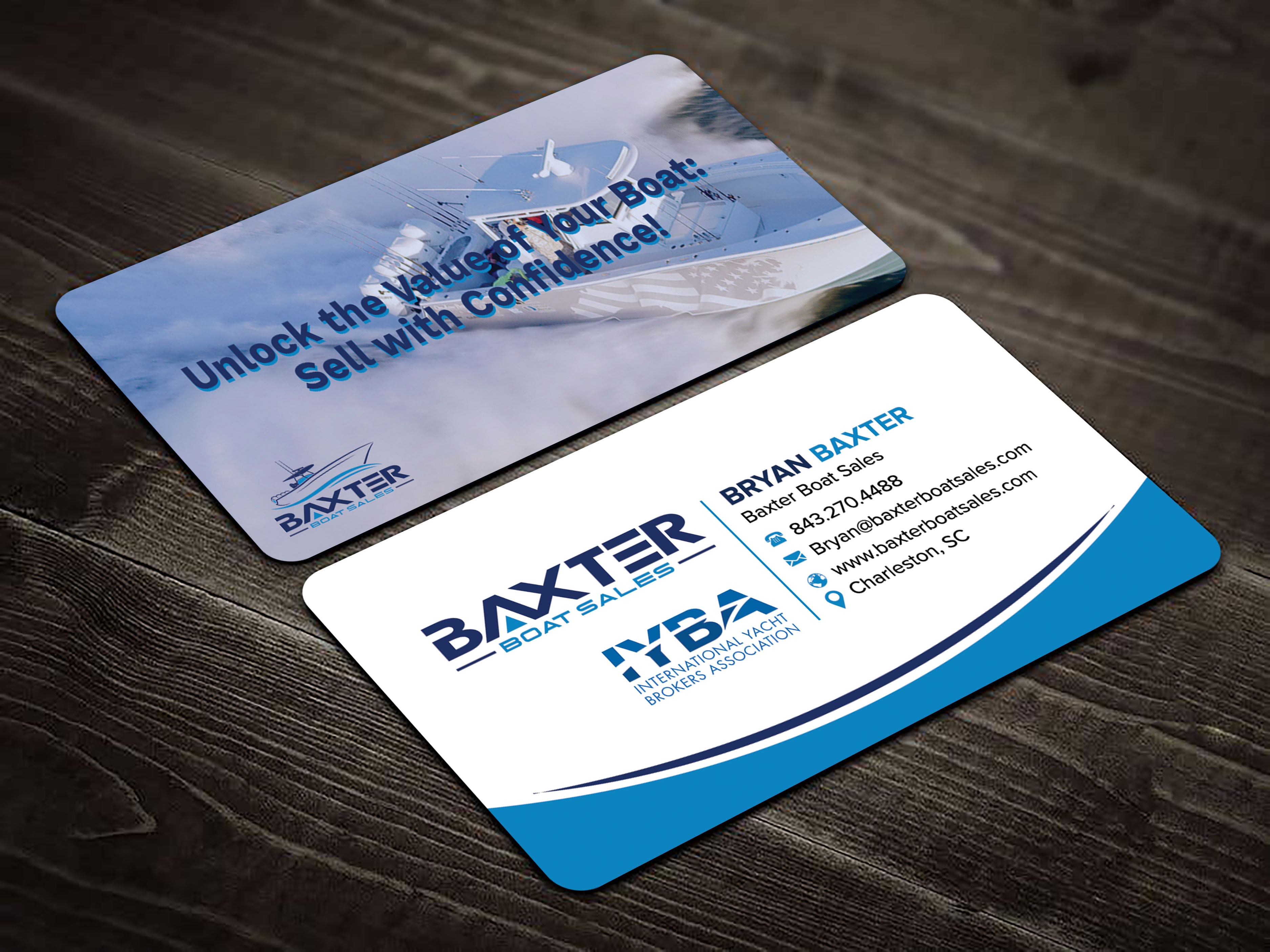 Business Card Design by sadikul islam for Baxter Boat Sales | Design #31468252