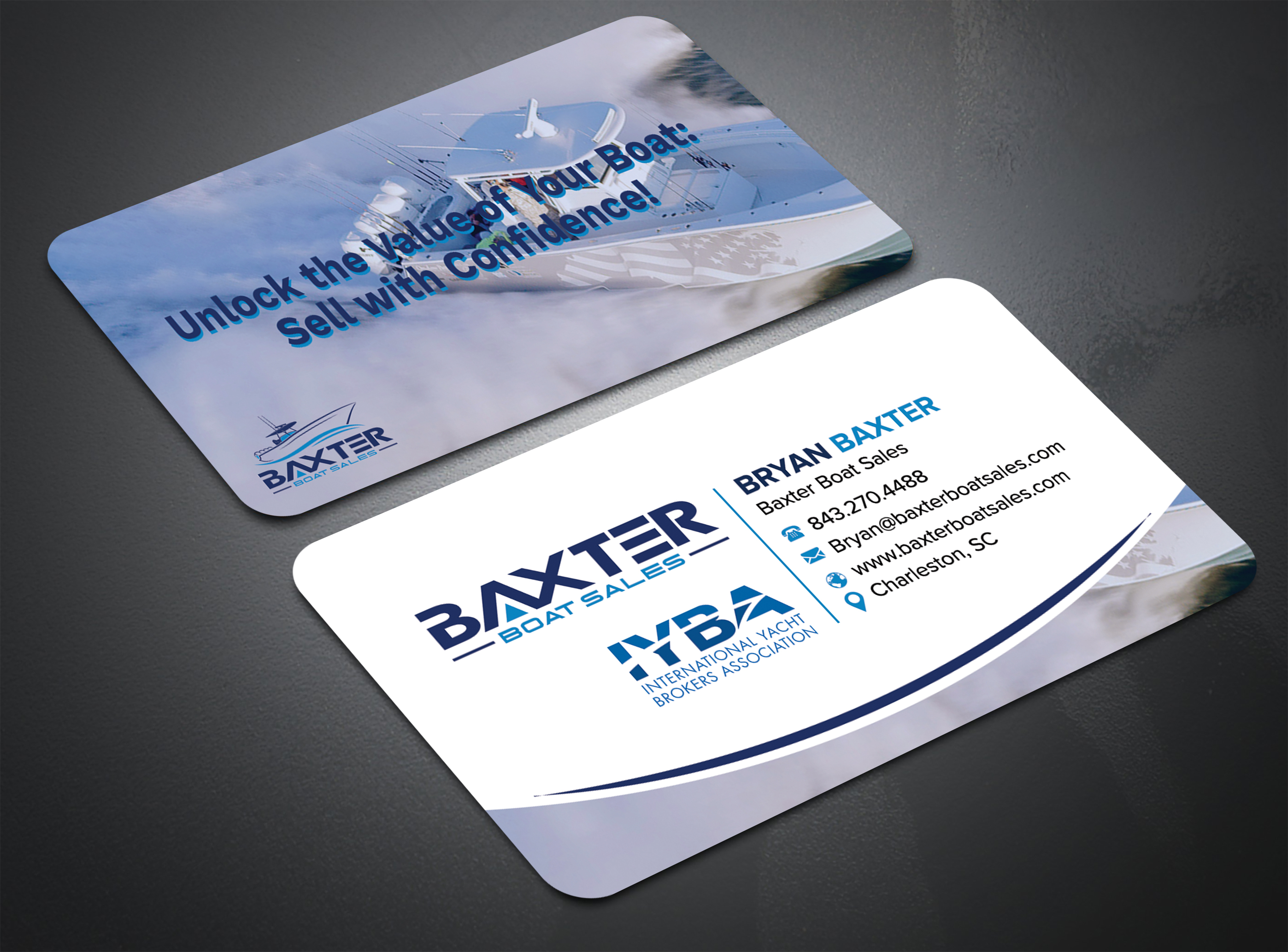 Diseño de Tarjeta de Presentación por sadikul islam para Baxter Boat Sales | Diseño #31468355