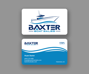 Diseño de Tarjeta de Presentación por Andrés Sebastián para Baxter Boat Sales | Diseño: #31453401
