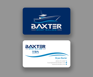 Diseño de Tarjeta de Presentación por Andrés Sebastián para Baxter Boat Sales | Diseño #31453489