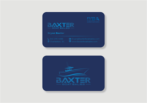 Diseño de Tarjeta de Presentación por MarkoE para Baxter Boat Sales | Diseño: #31496759