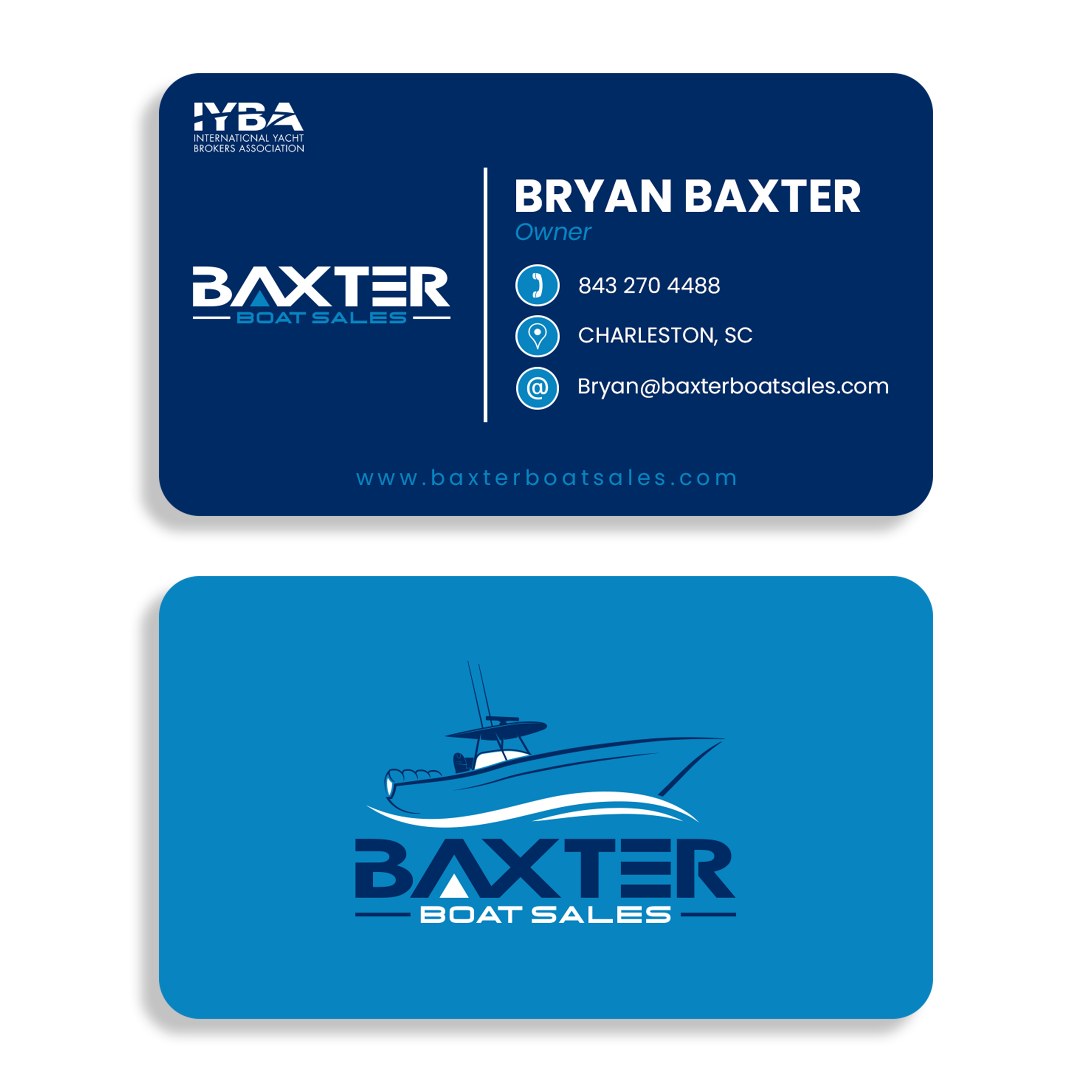 Business Card Design by Pegasus for Baxter Boat Sales | Design #31466669