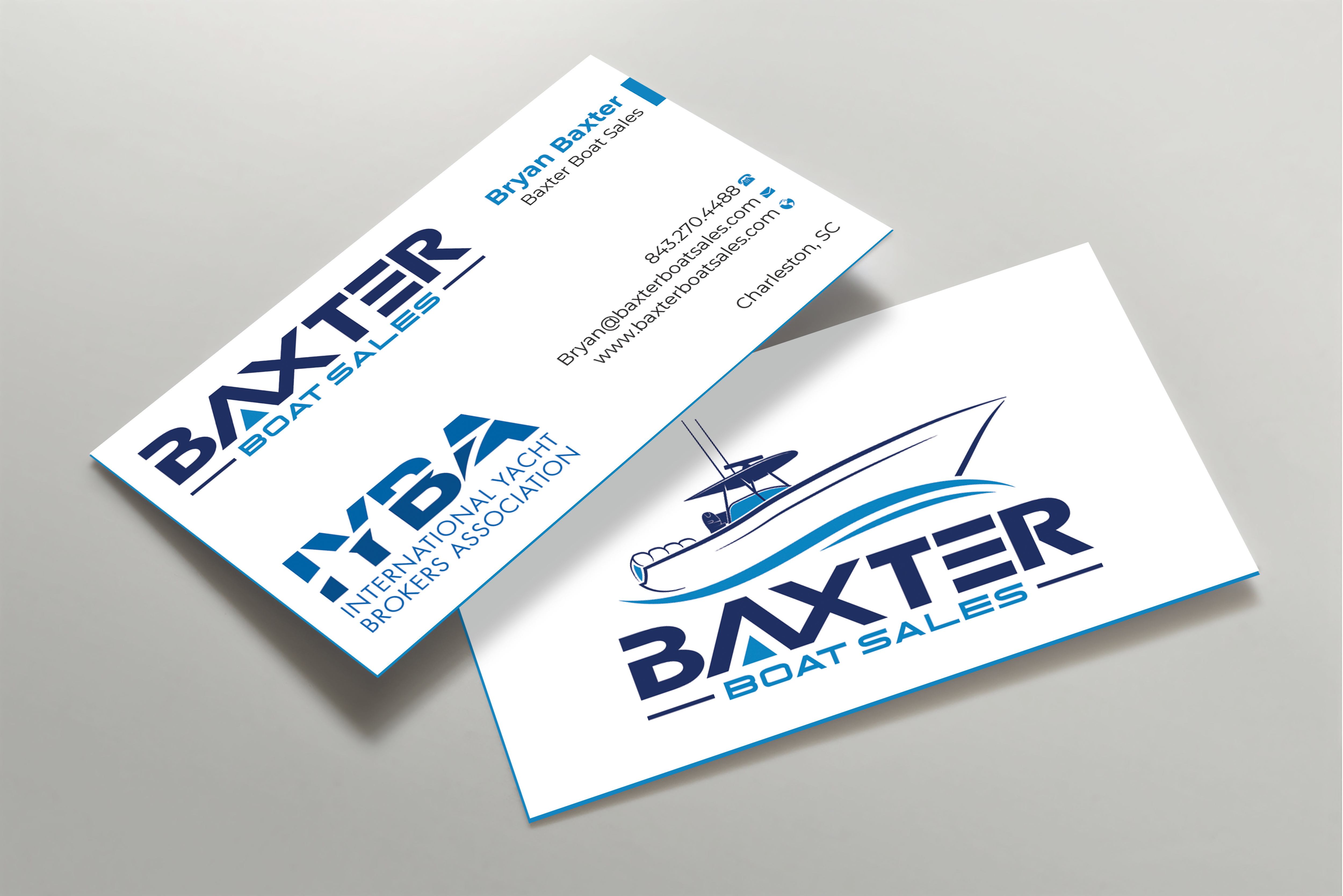 Business Card Design by Expert Bappy for Baxter Boat Sales | Design #31456947