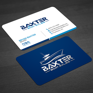 Business Card Design by WellDesign for Baxter Boat Sales | Design: #31449286