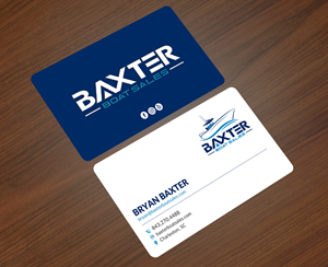 Business Card Design by Sun Moon Graphic Designer for Baxter Boat Sales | Design: #31422967