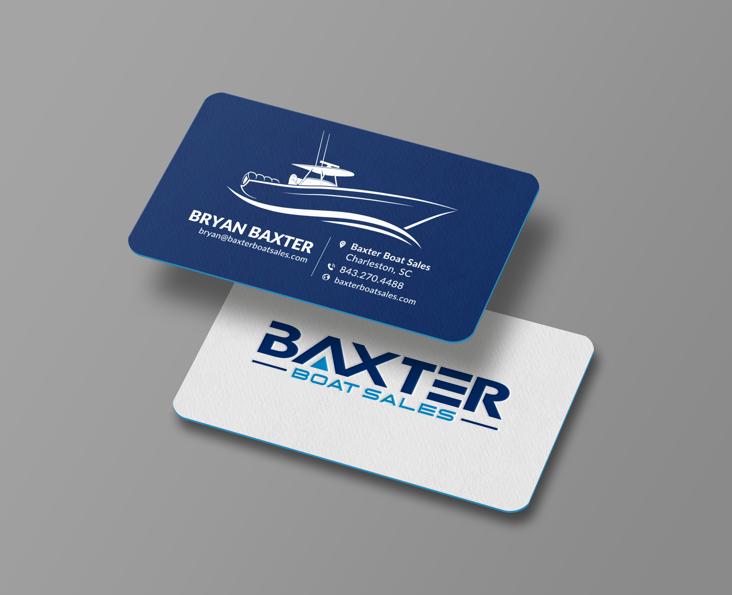 Business Card Design by Sun Moon Graphic Designer for Baxter Boat Sales | Design #31422972