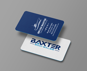 Business Card Design by Sun Moon Graphic Designer for Baxter Boat Sales | Design: #31422974