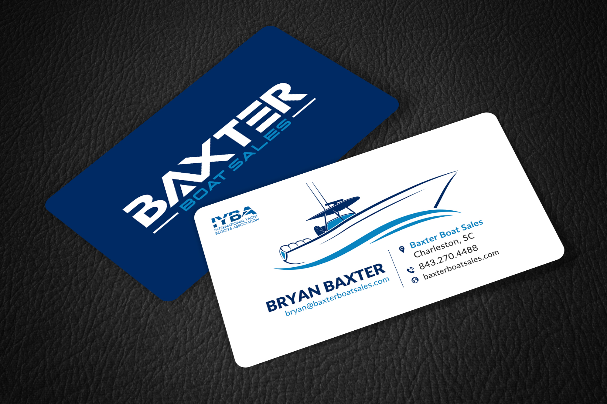 Business Card Design by Sun Moon Graphic Designer for Baxter Boat Sales | Design #31450641
