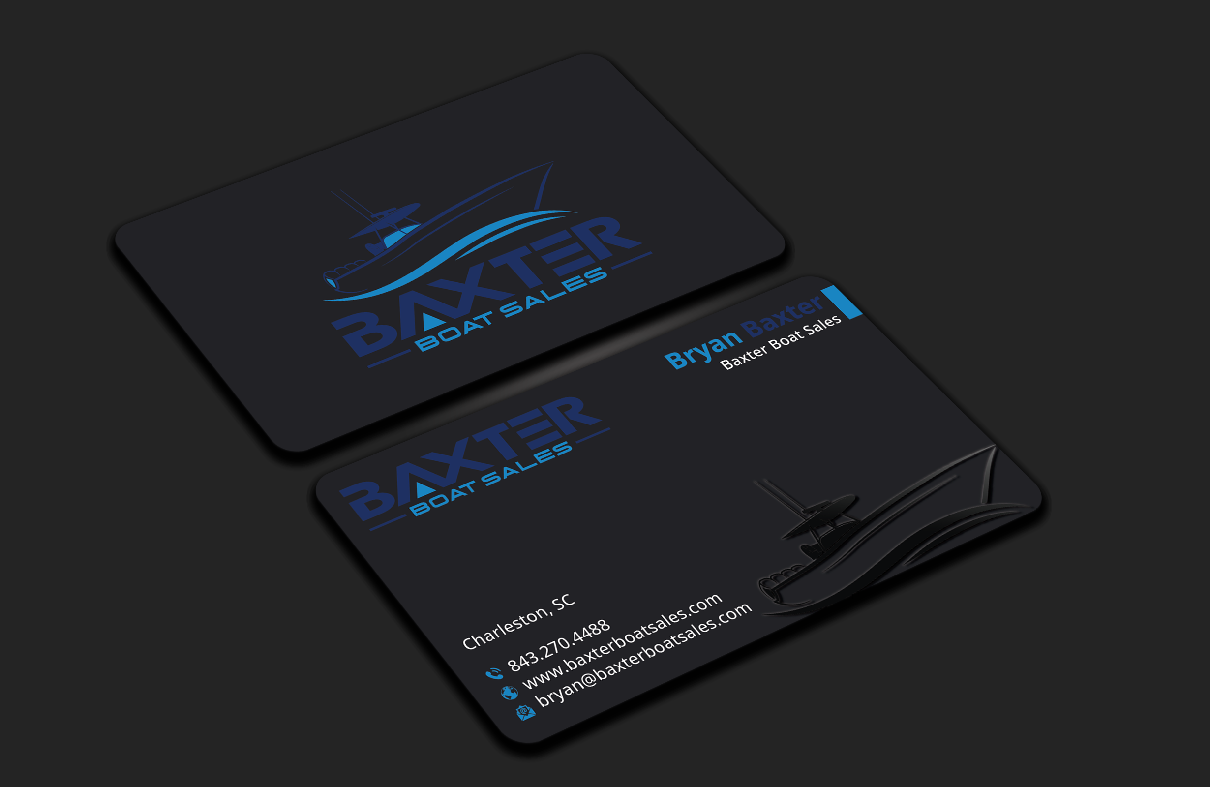 Business Card Design by DesignerShahadat for Baxter Boat Sales | Design #31421319