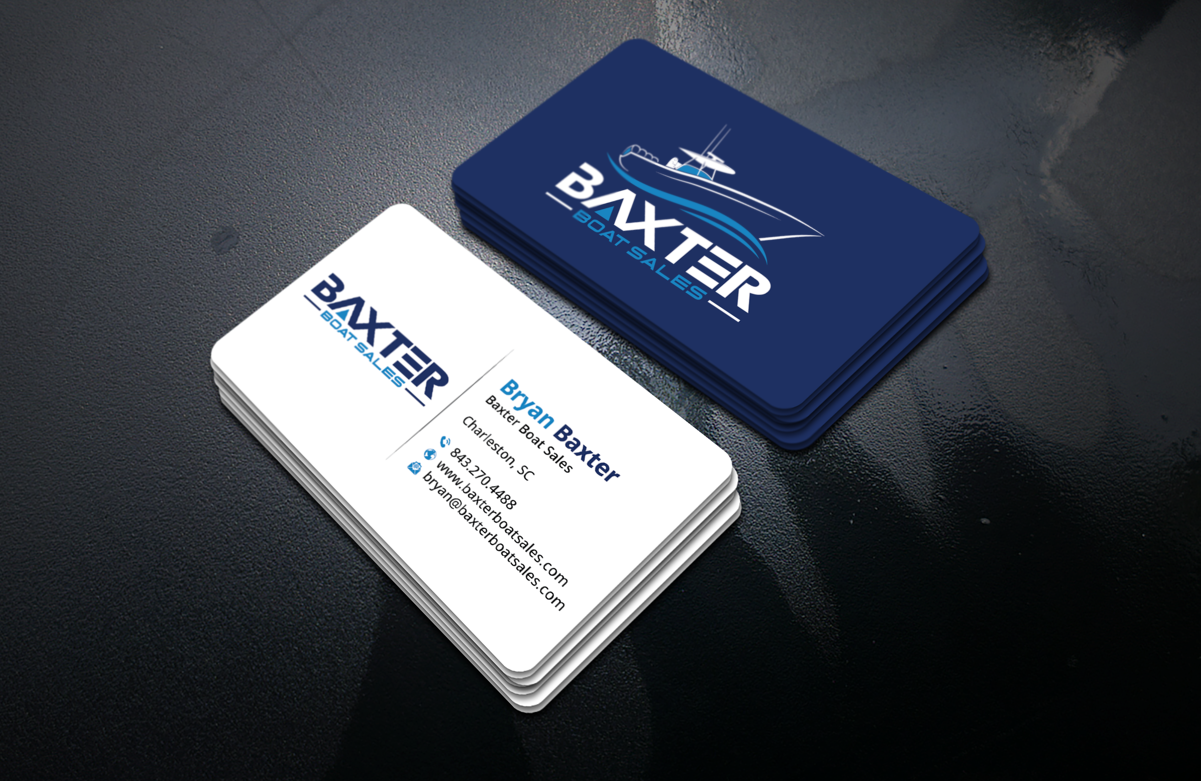Business Card Design by DesignerShahadat for Baxter Boat Sales | Design #31421558