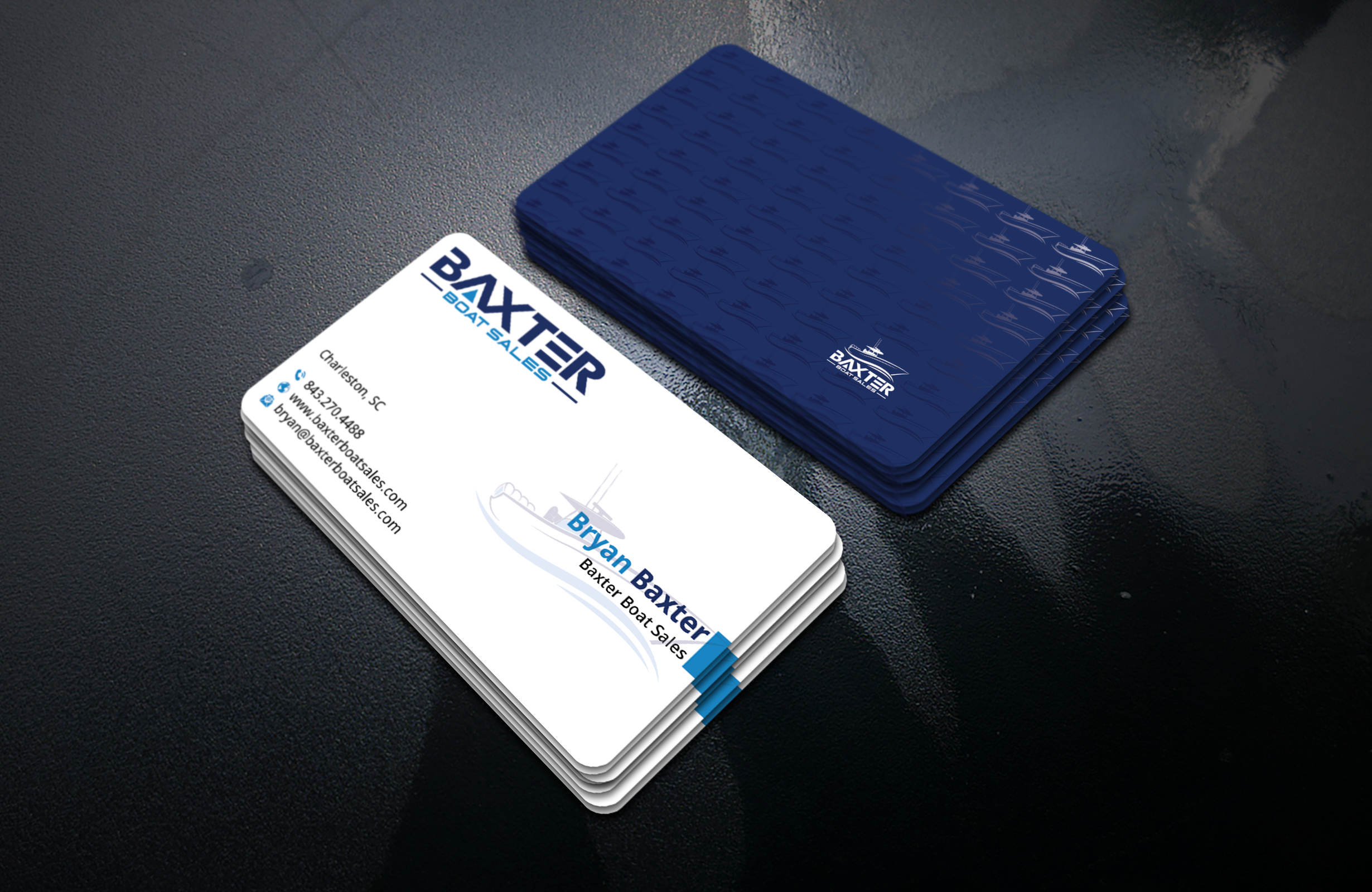 Business Card Design by DesignerShahadat for Baxter Boat Sales | Design #31421562
