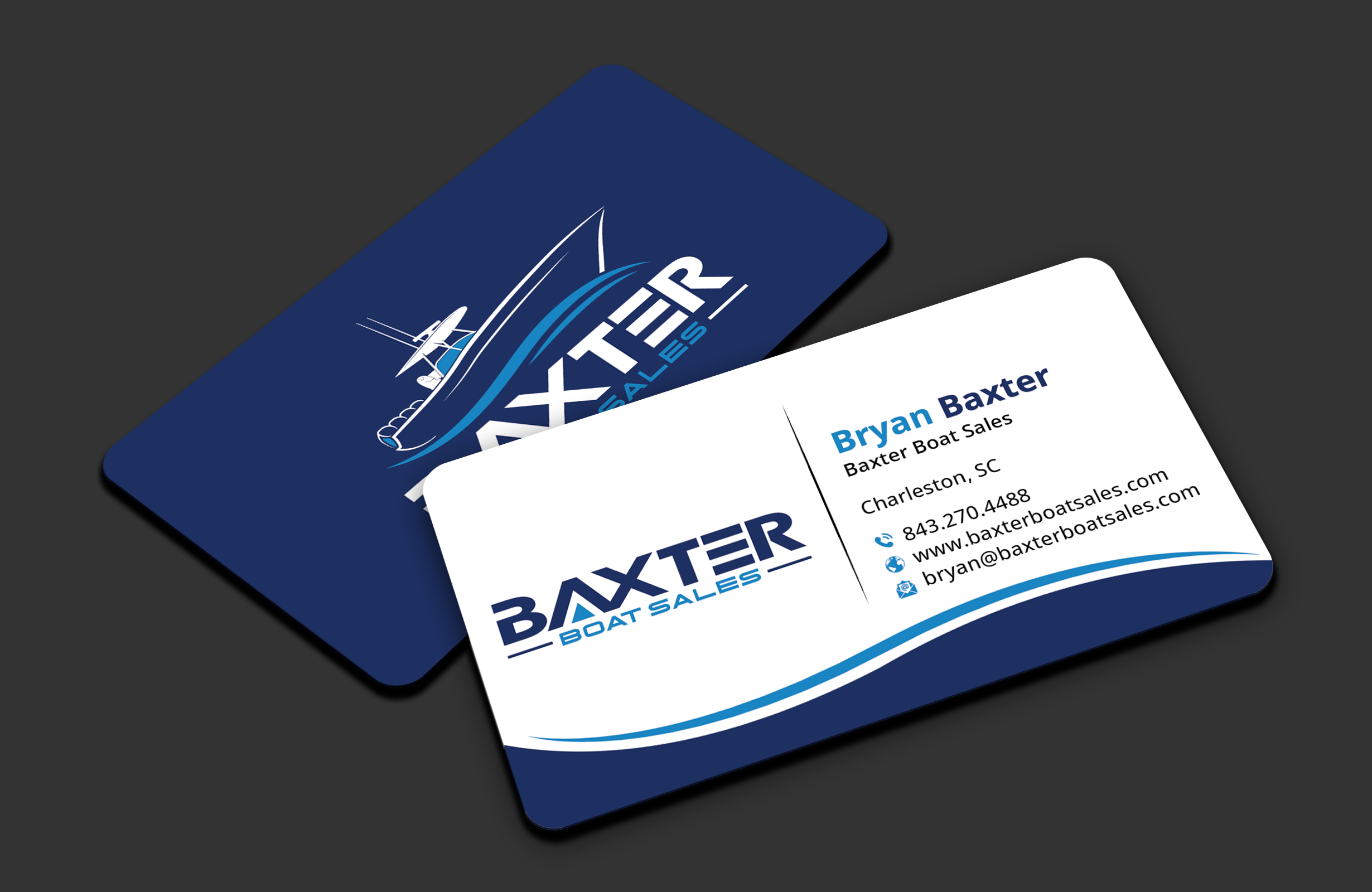 Diseño de Tarjeta de Presentación por DesignerShahadat para Baxter Boat Sales | Diseño #31421591