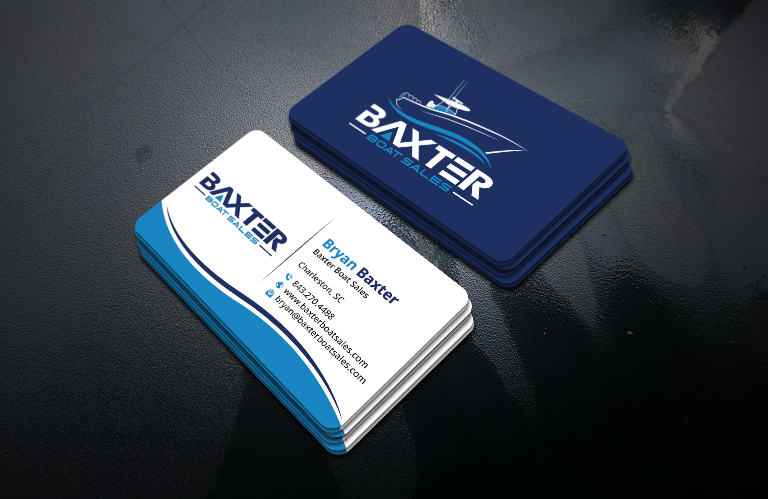 Business Card Design by DesignerShahadat for Baxter Boat Sales | Design #31421592