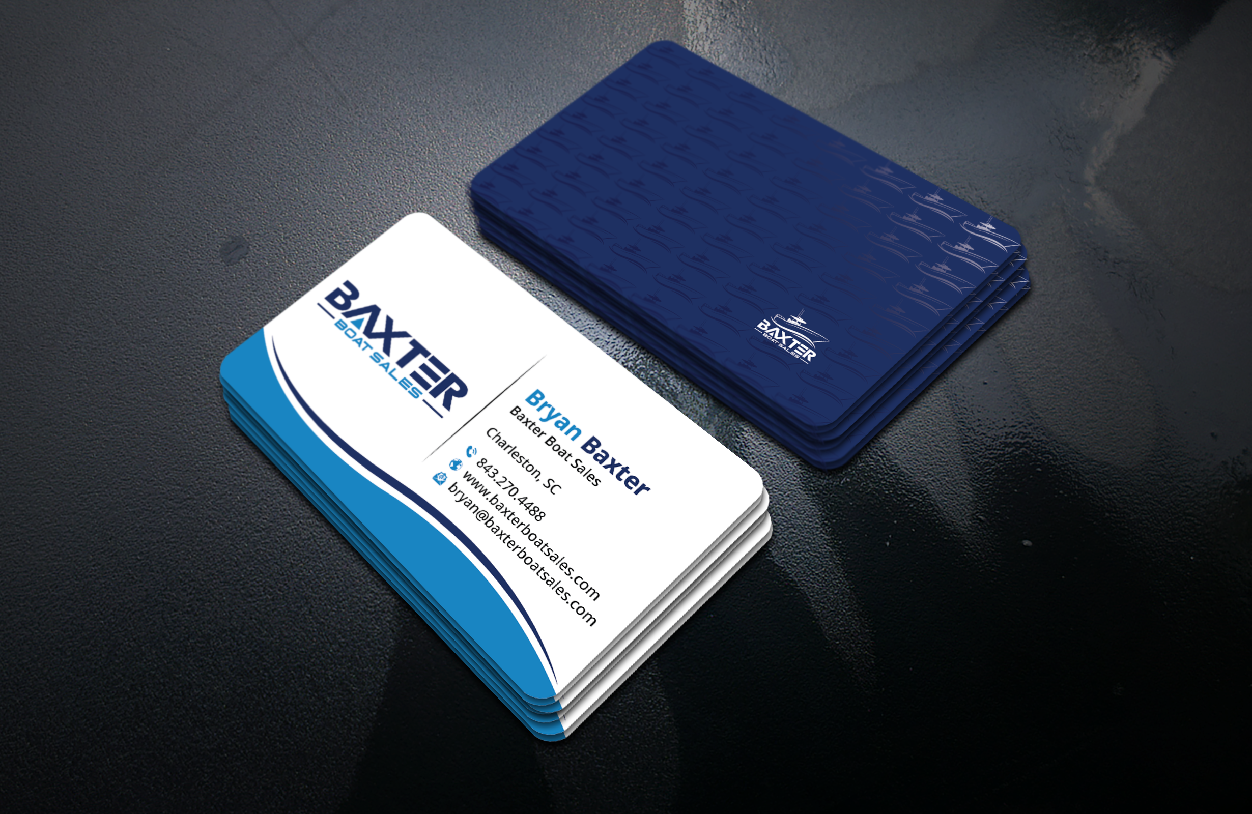 Business Card Design by DesignerShahadat for Baxter Boat Sales | Design #31421593