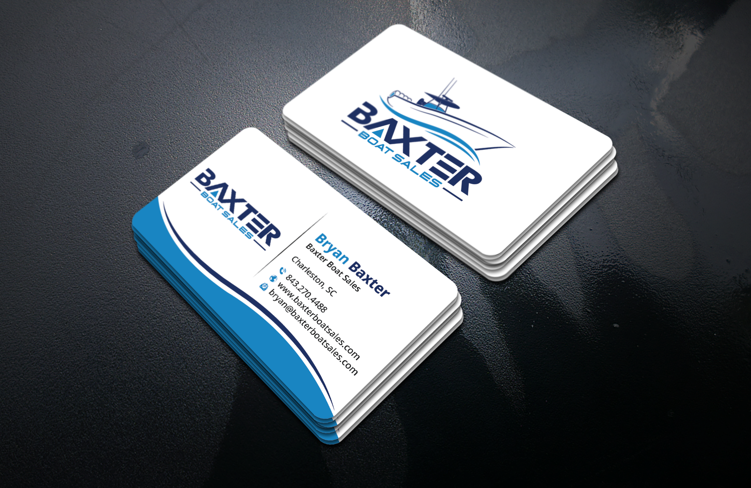 Business Card Design by DesignerShahadat for Baxter Boat Sales | Design #31421594