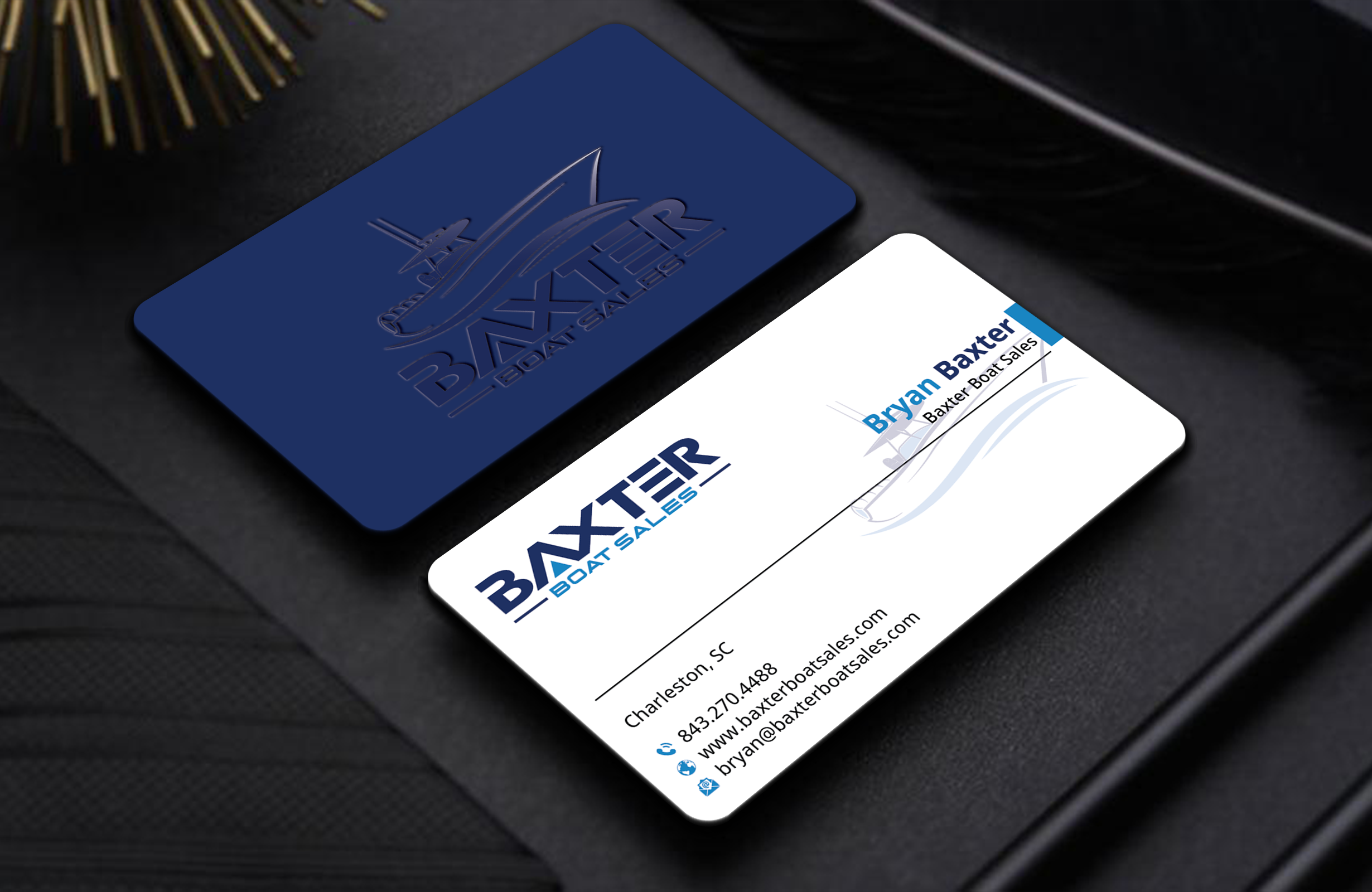 Diseño de Tarjeta de Presentación por DesignerShahadat para Baxter Boat Sales | Diseño #31421628