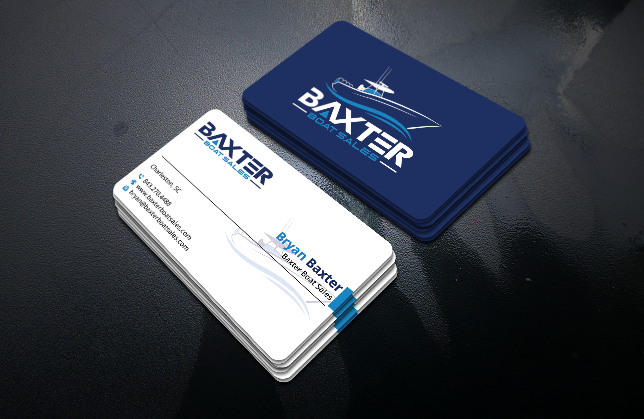 Business Card Design by DesignerShahadat for Baxter Boat Sales | Design #31421631