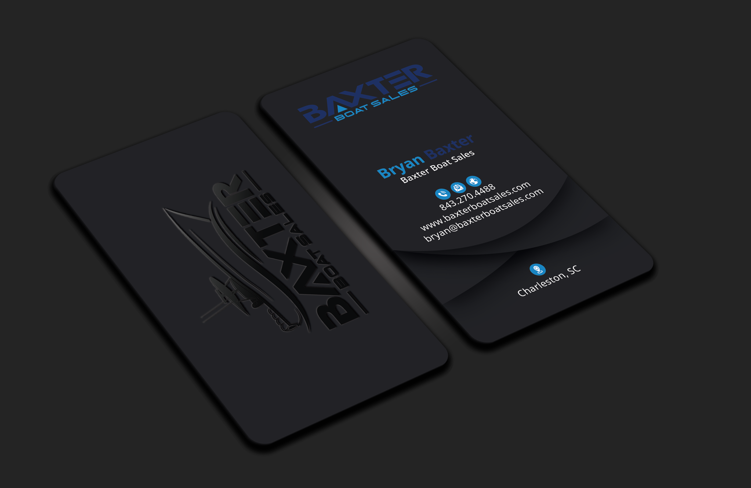 Diseño de Tarjeta de Presentación por DesignerShahadat para Baxter Boat Sales | Diseño #31421635