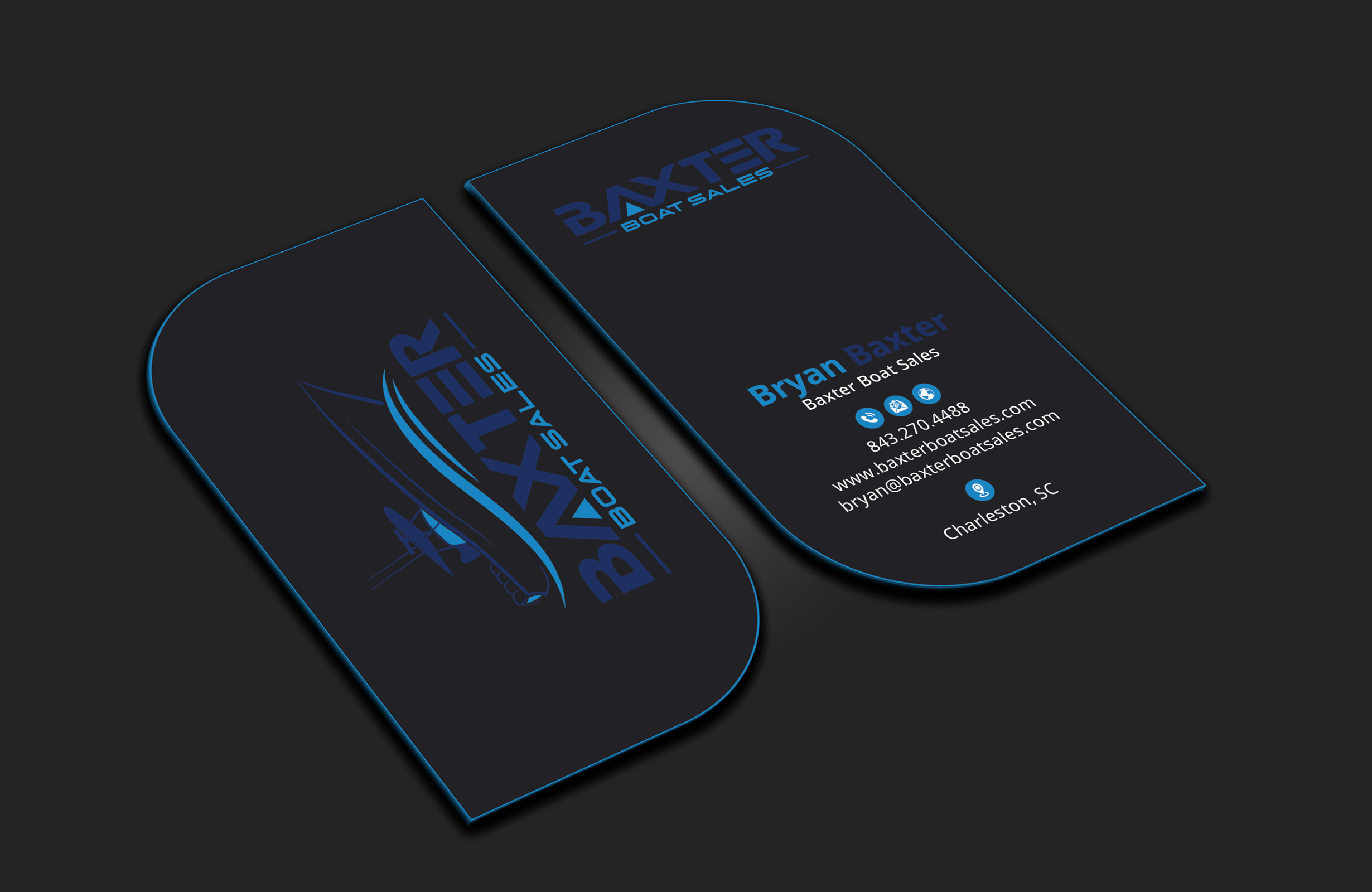 Diseño de Tarjeta de Presentación por DesignerShahadat para Baxter Boat Sales | Diseño #31421641