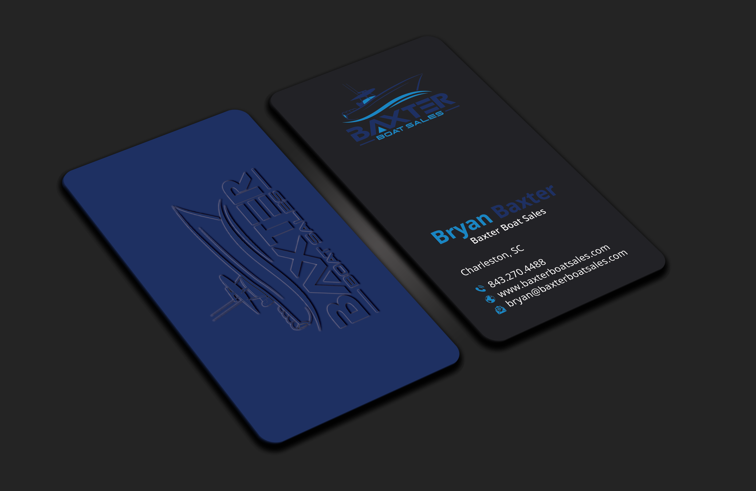 Diseño de Tarjeta de Presentación por DesignerShahadat para Baxter Boat Sales | Diseño #31421646