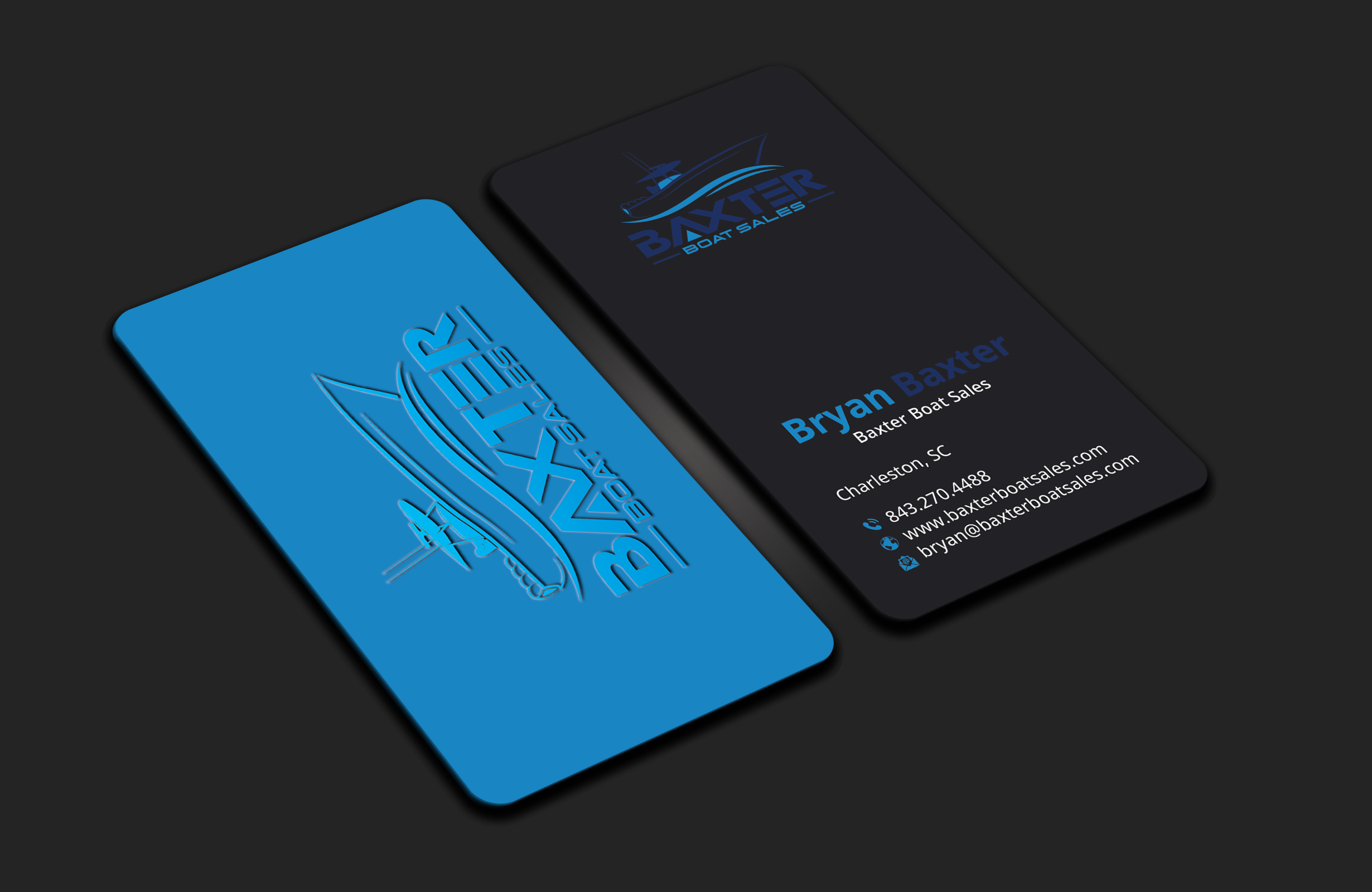 Business Card Design by DesignerShahadat for Baxter Boat Sales | Design #31421647