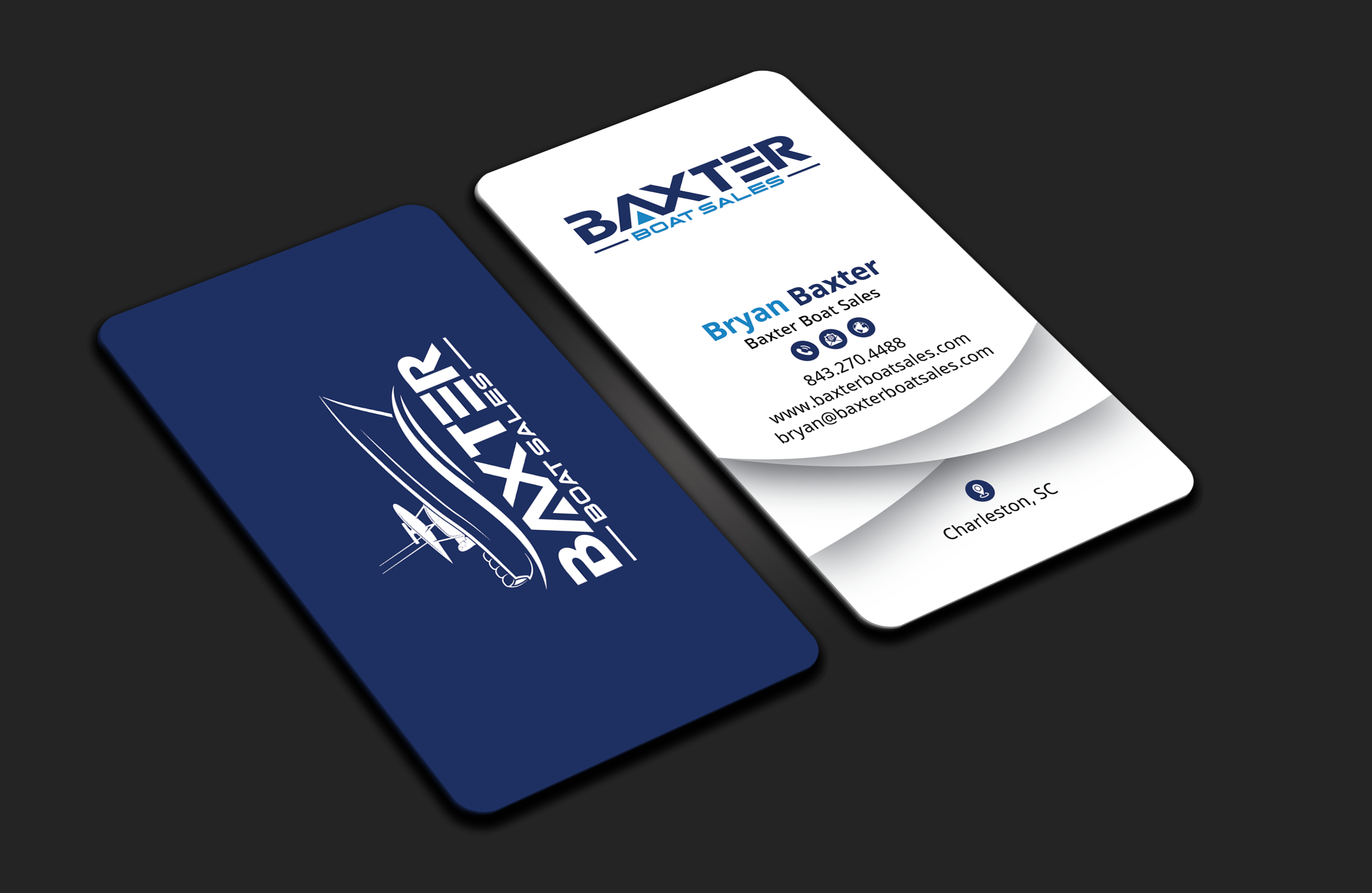 Business Card Design by DesignerShahadat for Baxter Boat Sales | Design #31424909