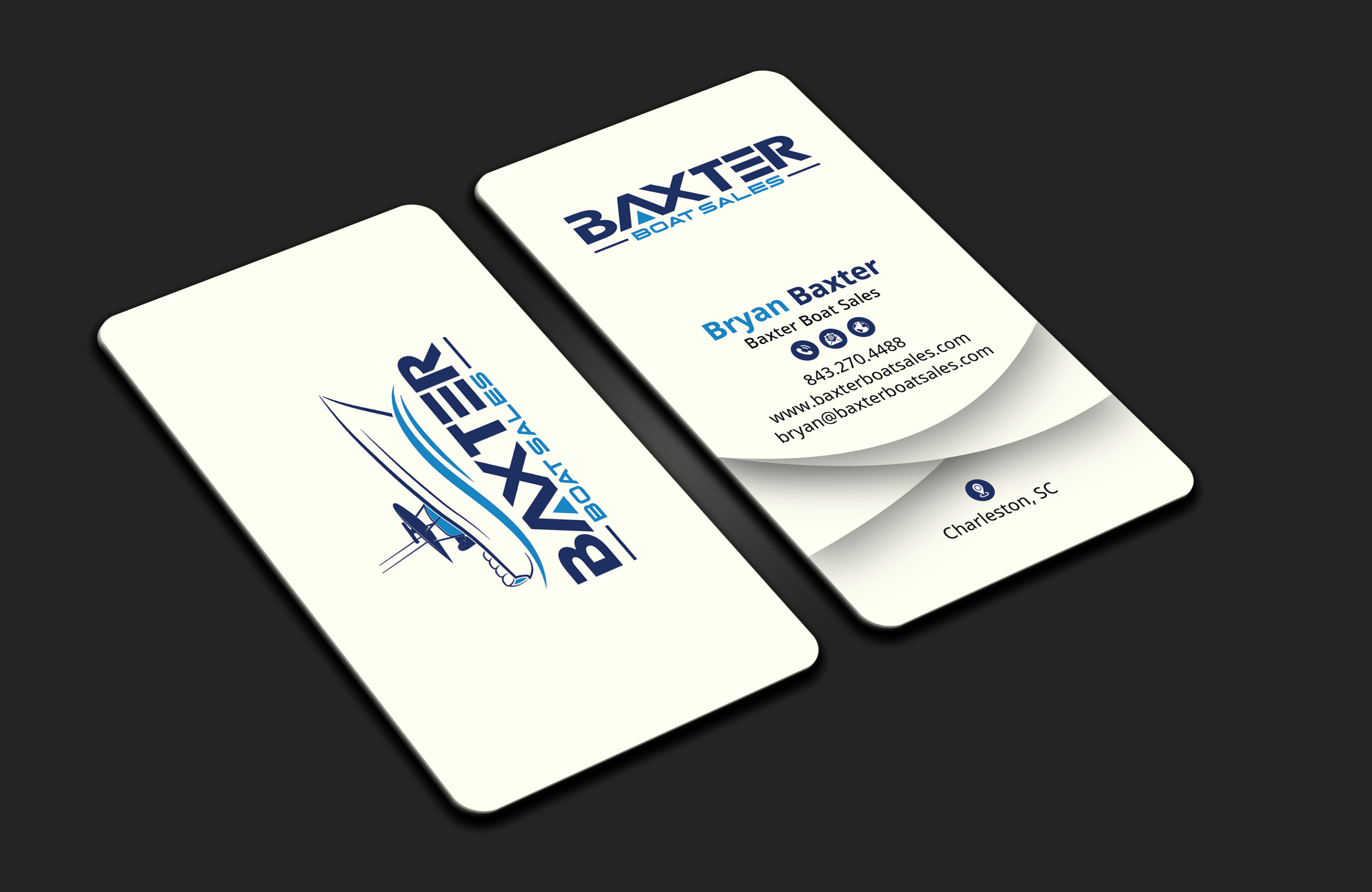 Business Card Design by DesignerShahadat for Baxter Boat Sales | Design #31424910