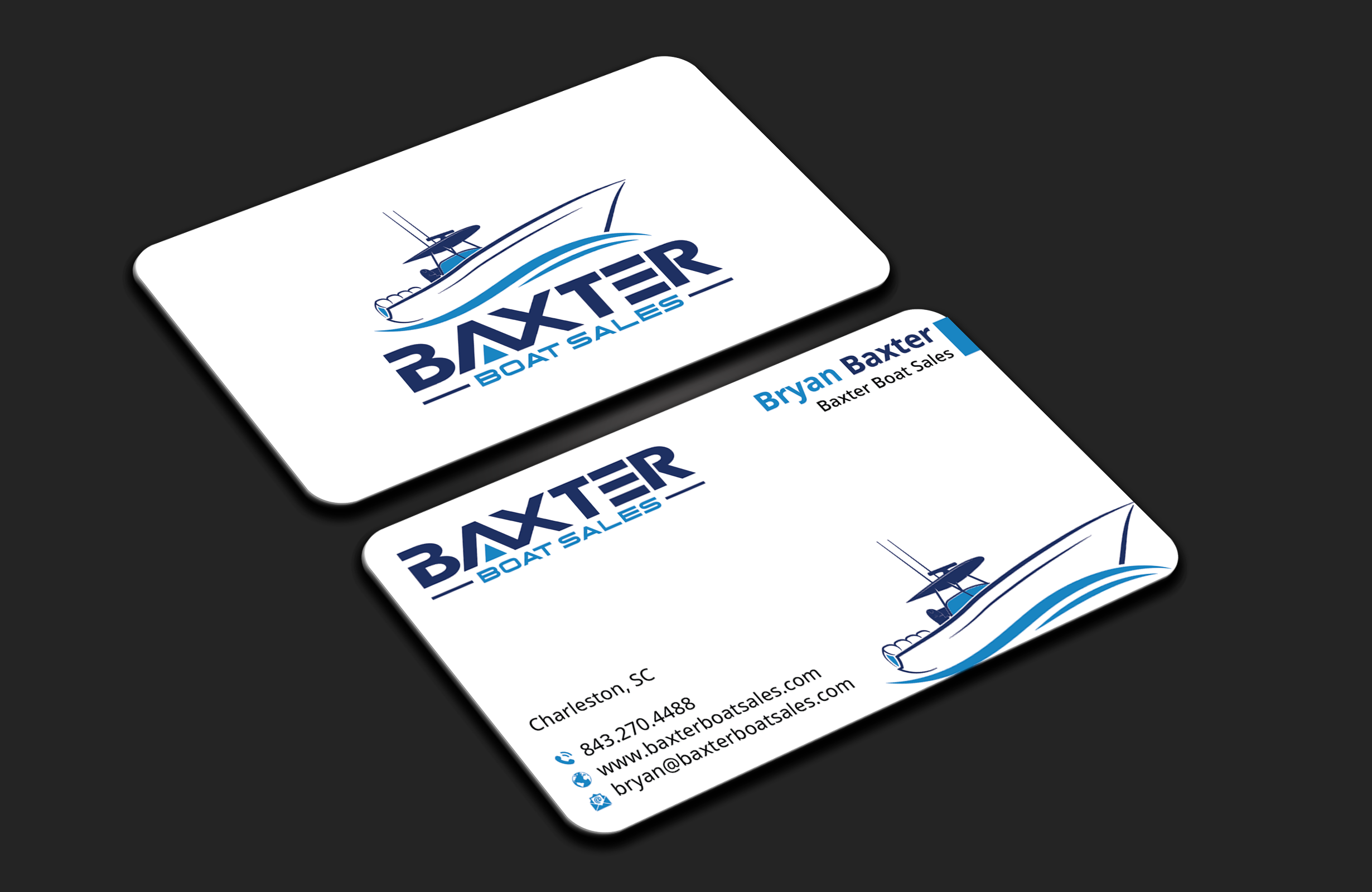 Business Card Design by DesignerShahadat for Baxter Boat Sales | Design #31424945