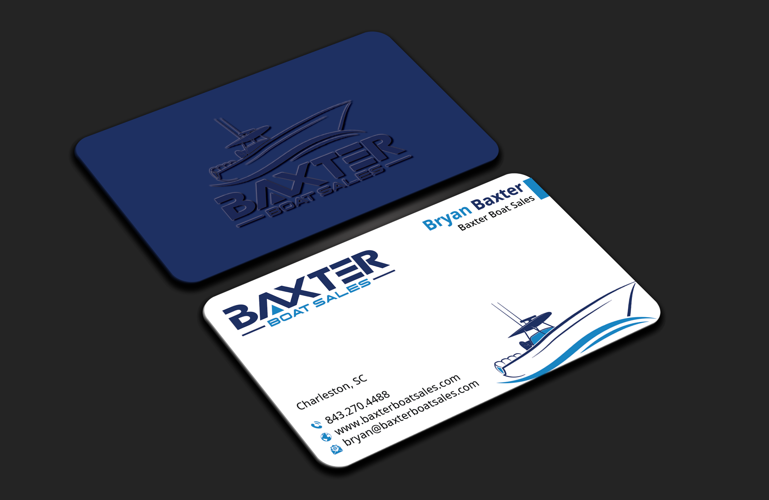 Business Card Design by DesignerShahadat for Baxter Boat Sales | Design #31424946