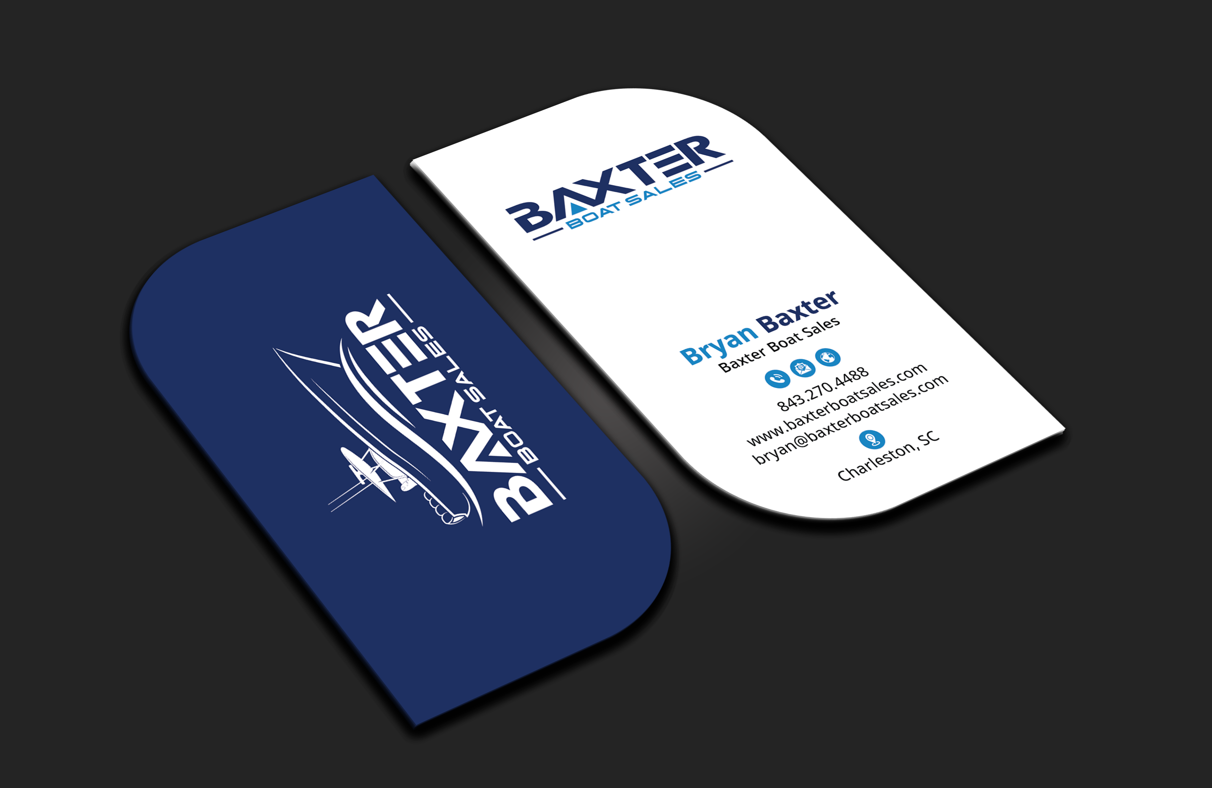 Business Card Design by DesignerShahadat for Baxter Boat Sales | Design #31424999