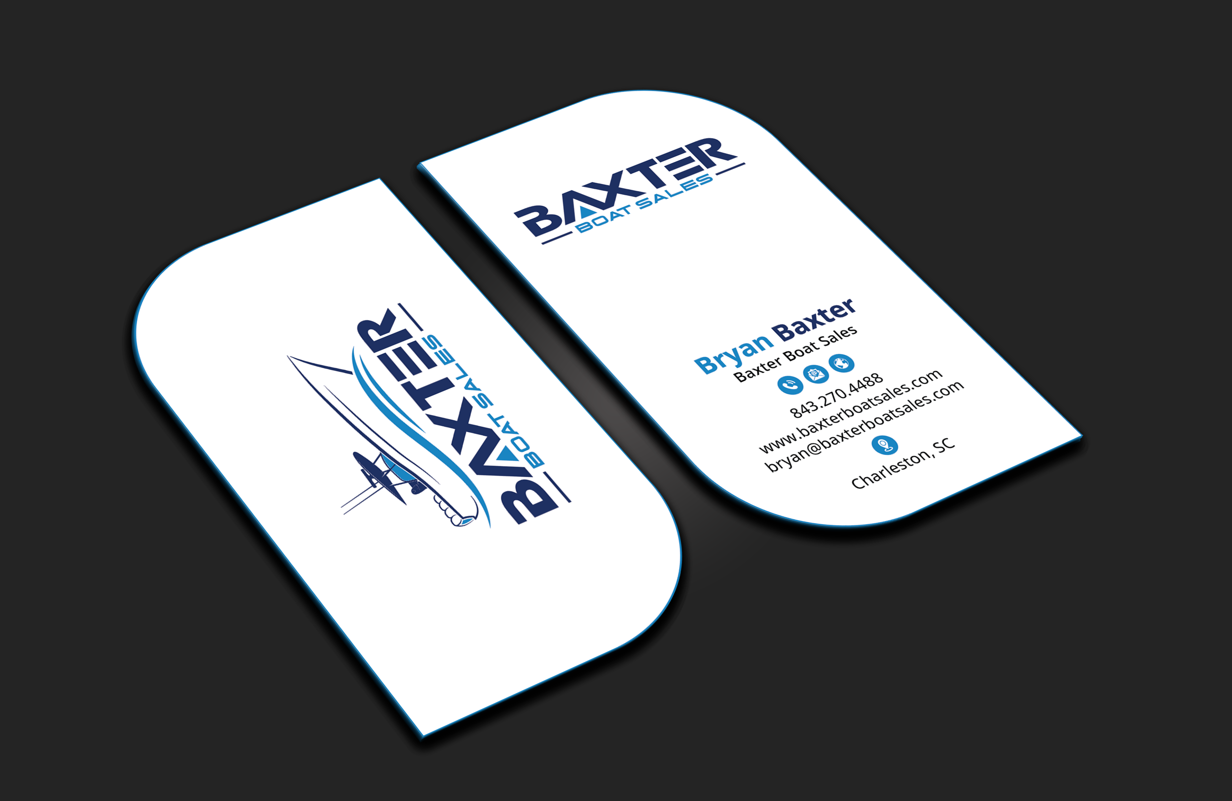 Design de Carte de Visite par DesignerShahadat pour Baxter Boat Sales | Design #31425000
