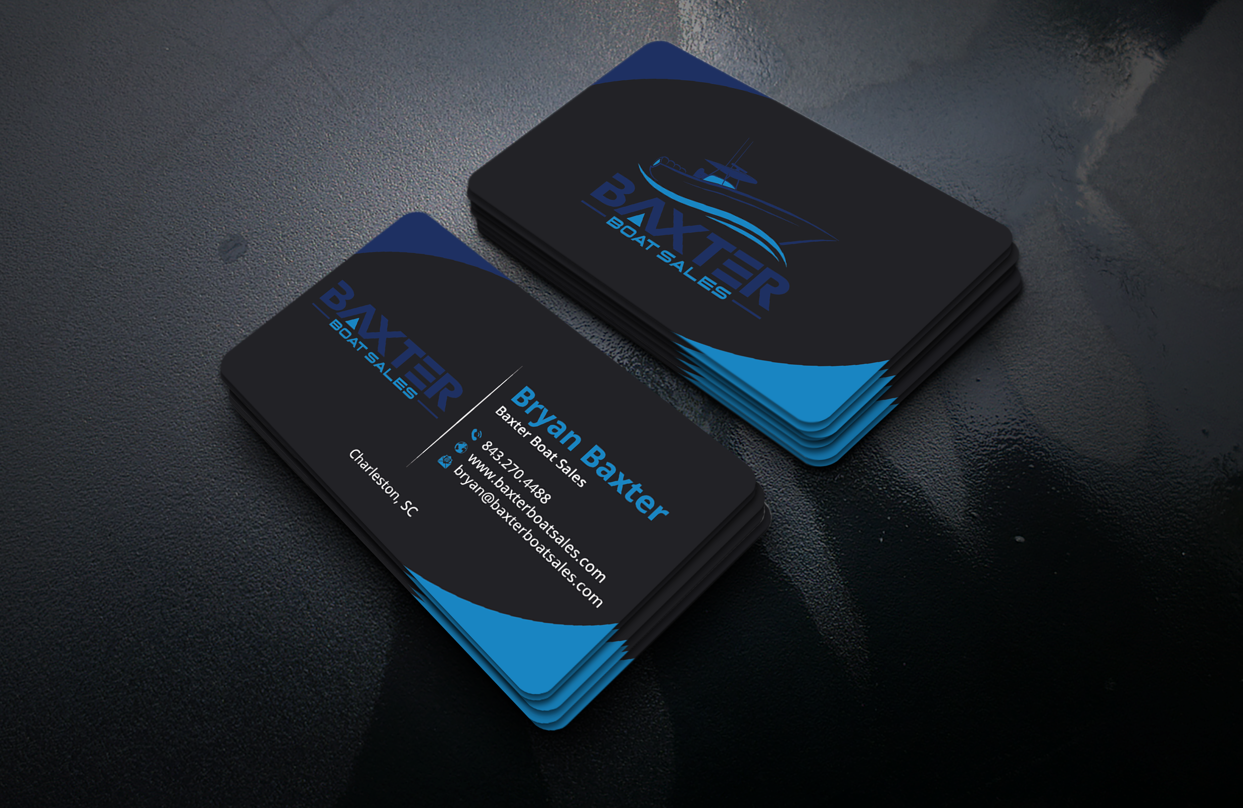 Business Card Design by DesignerShahadat for Baxter Boat Sales | Design #31425064