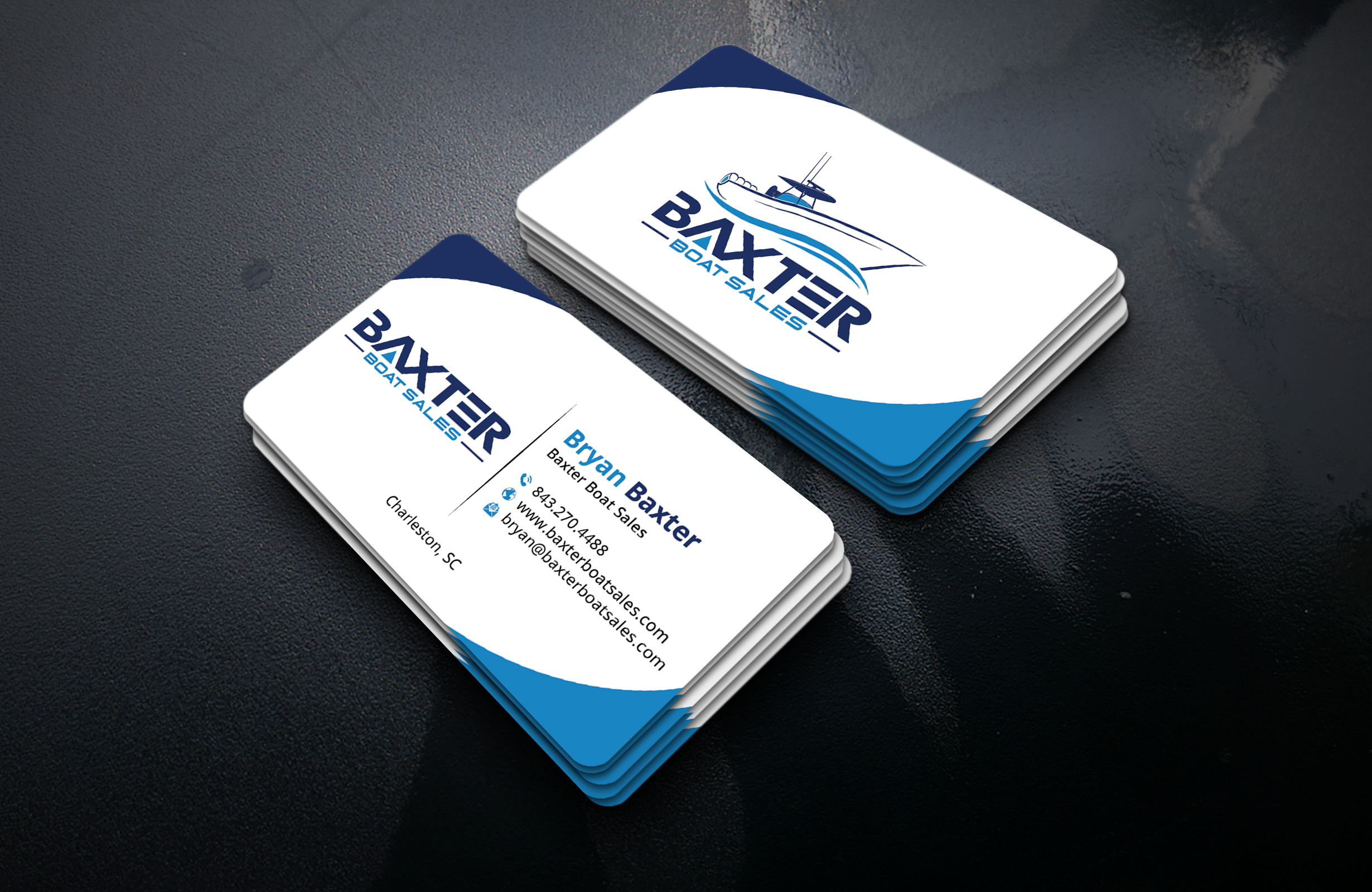 Business Card Design by DesignerShahadat for Baxter Boat Sales | Design #31425065