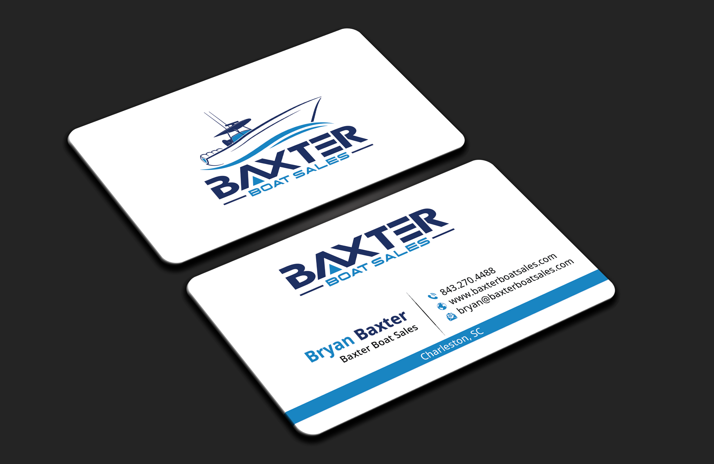 Business Card Design by DesignerShahadat for Baxter Boat Sales | Design #31425067