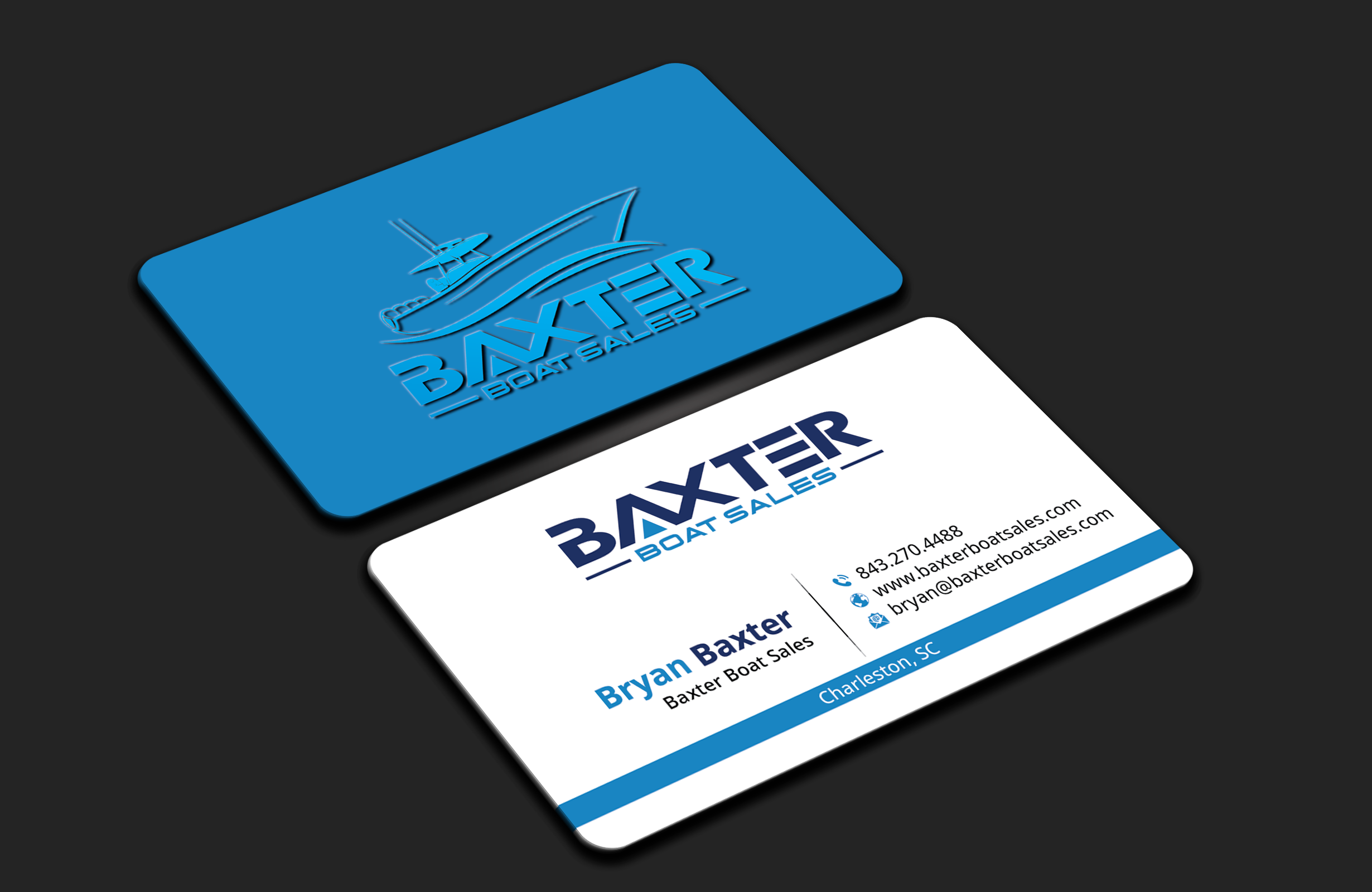 Business Card Design by DesignerShahadat for Baxter Boat Sales | Design #31425068