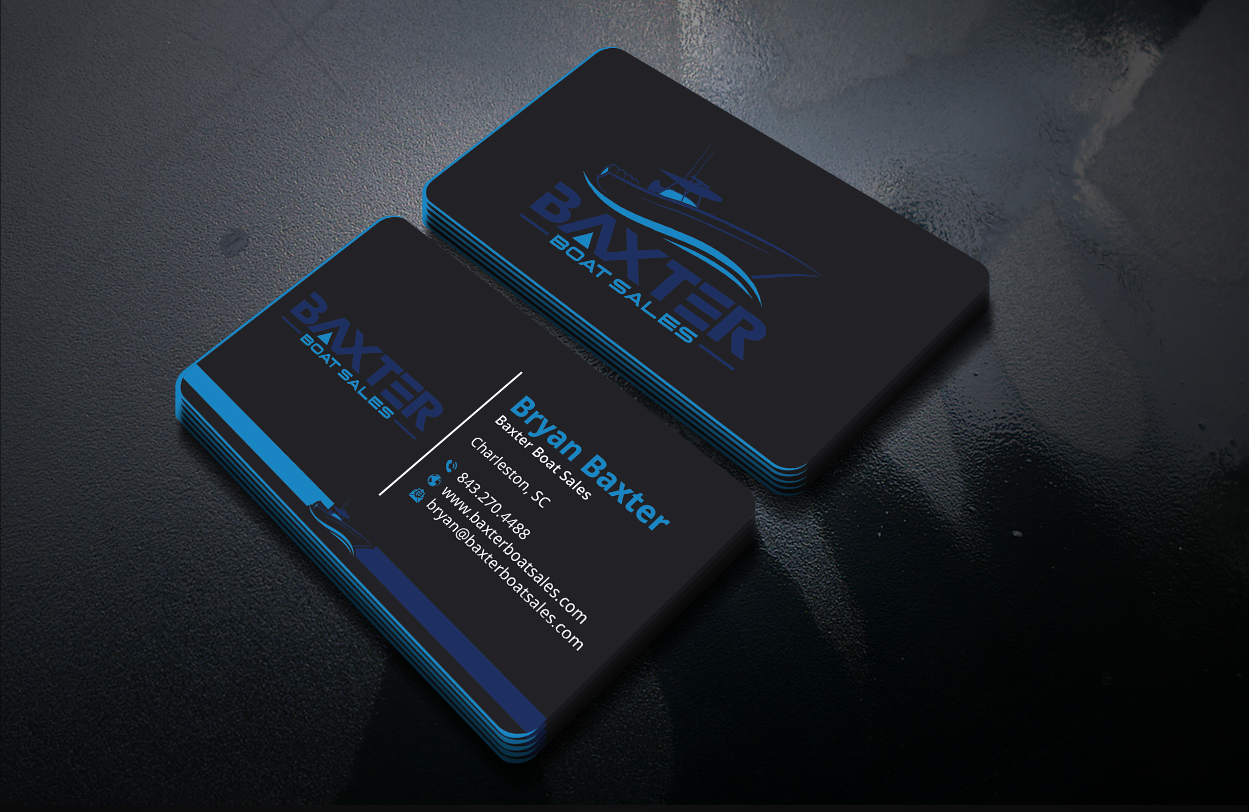 Design de Carte de Visite par DesignerShahadat pour Baxter Boat Sales | Design #31425123