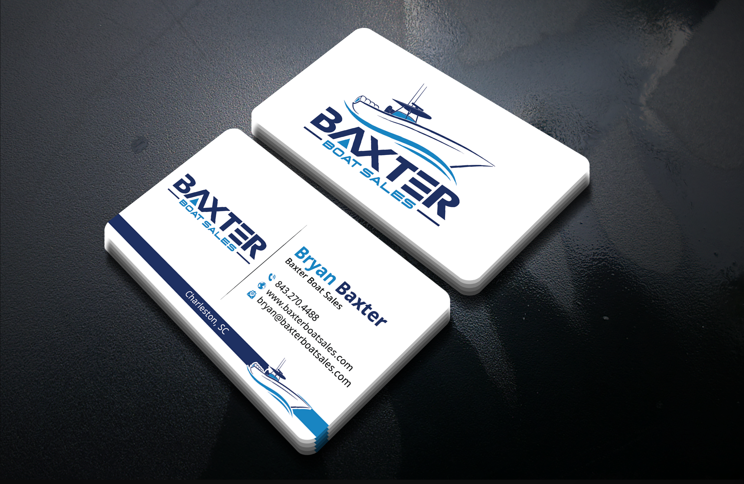 Business Card Design by DesignerShahadat for Baxter Boat Sales | Design #31425191