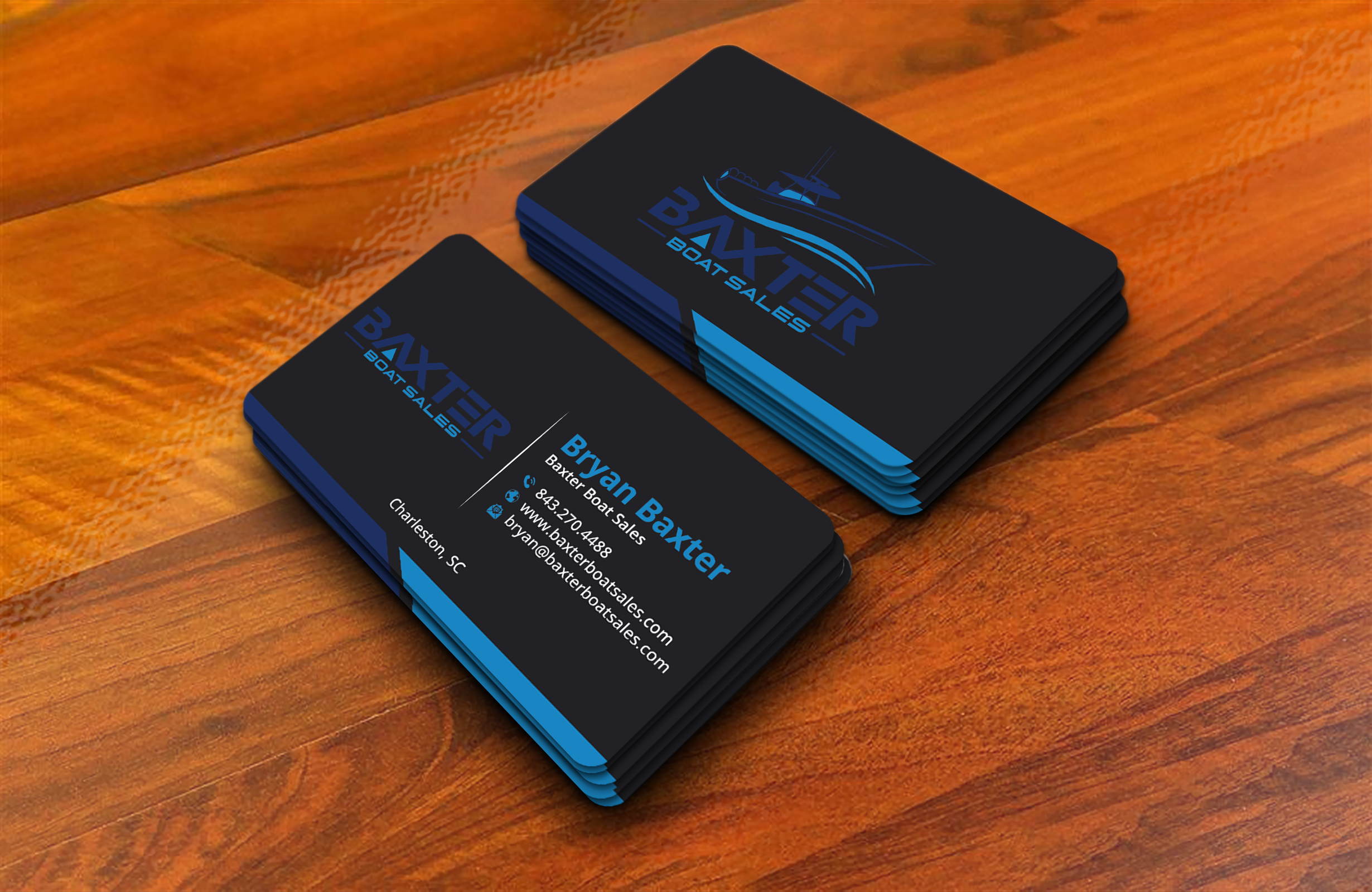Business Card Design by DesignerShahadat for Baxter Boat Sales | Design #31425192