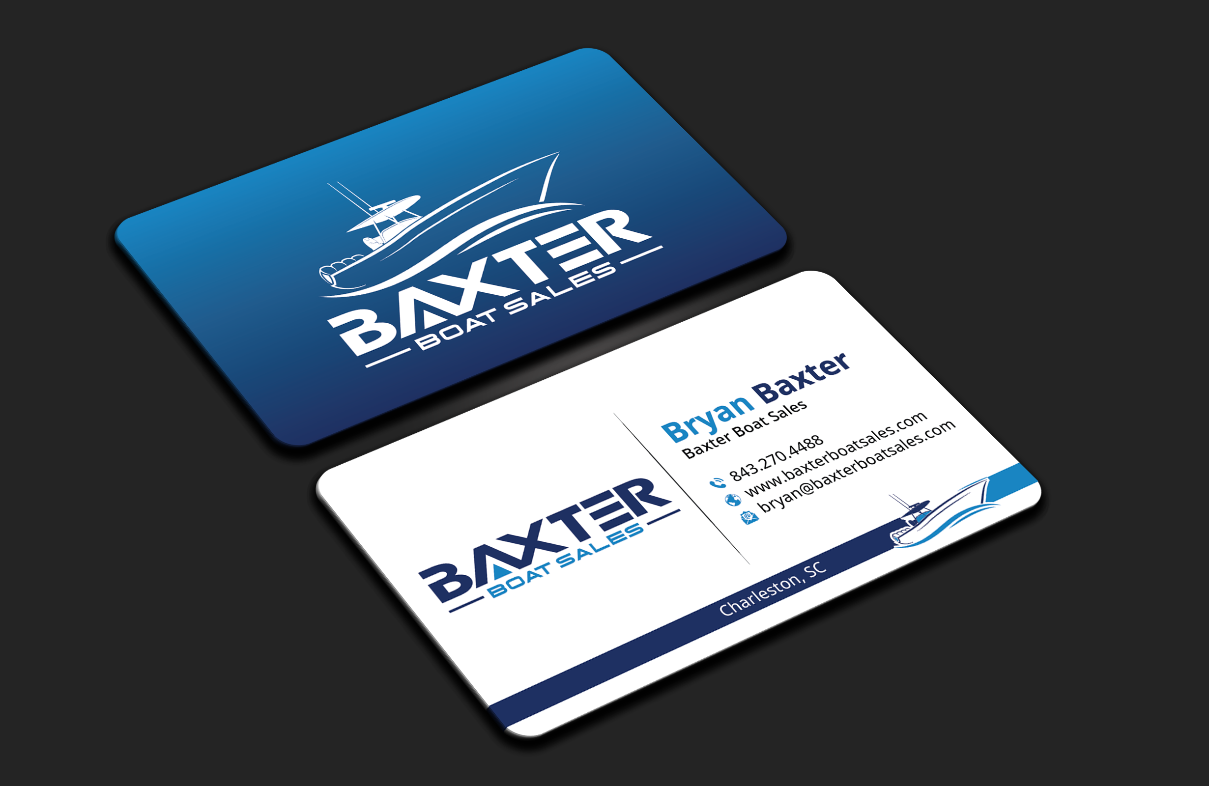 Design de Carte de Visite par DesignerShahadat pour Baxter Boat Sales | Design #31425194