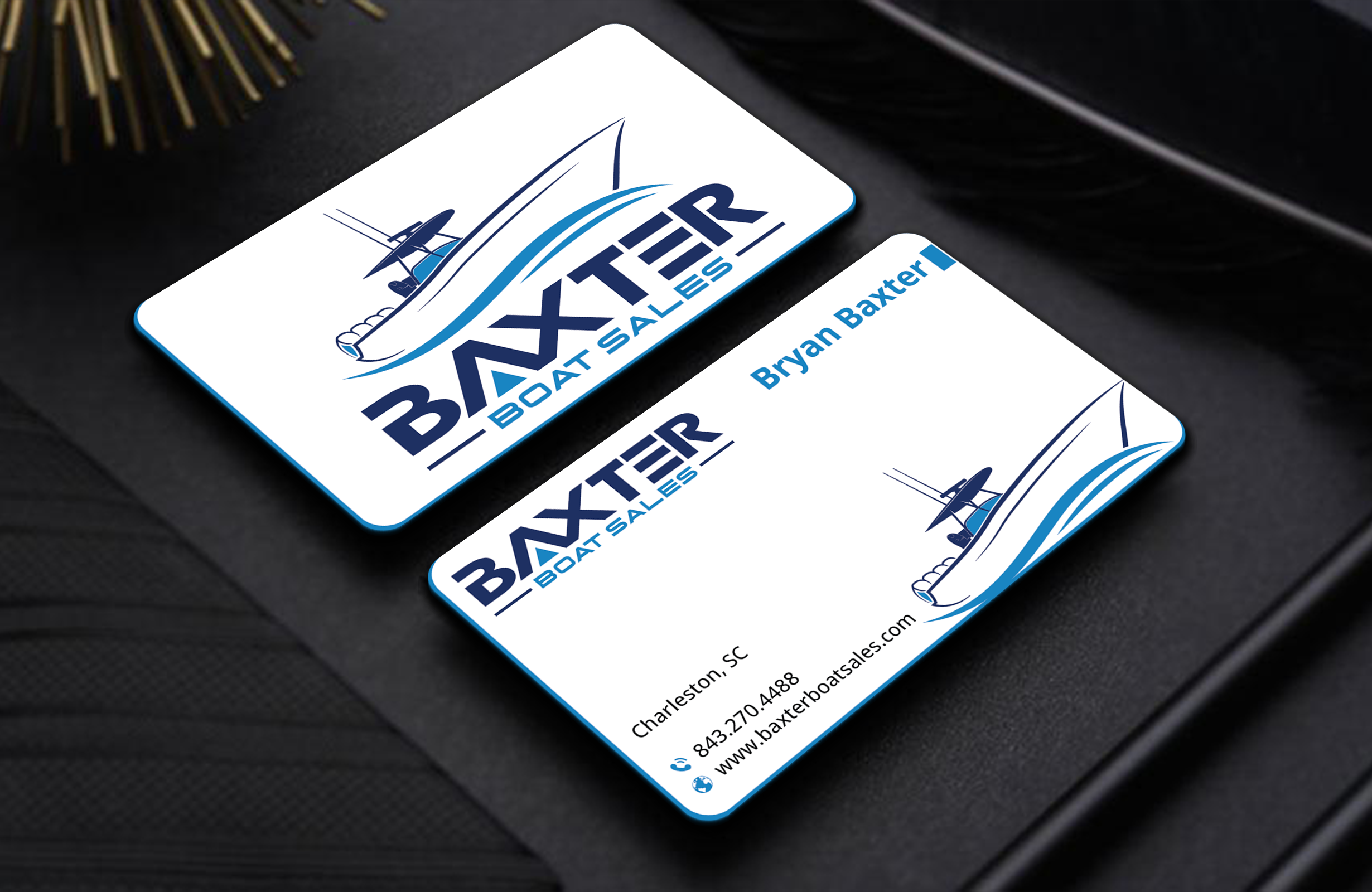 Business Card Design by DesignerShahadat for Baxter Boat Sales | Design #31456629