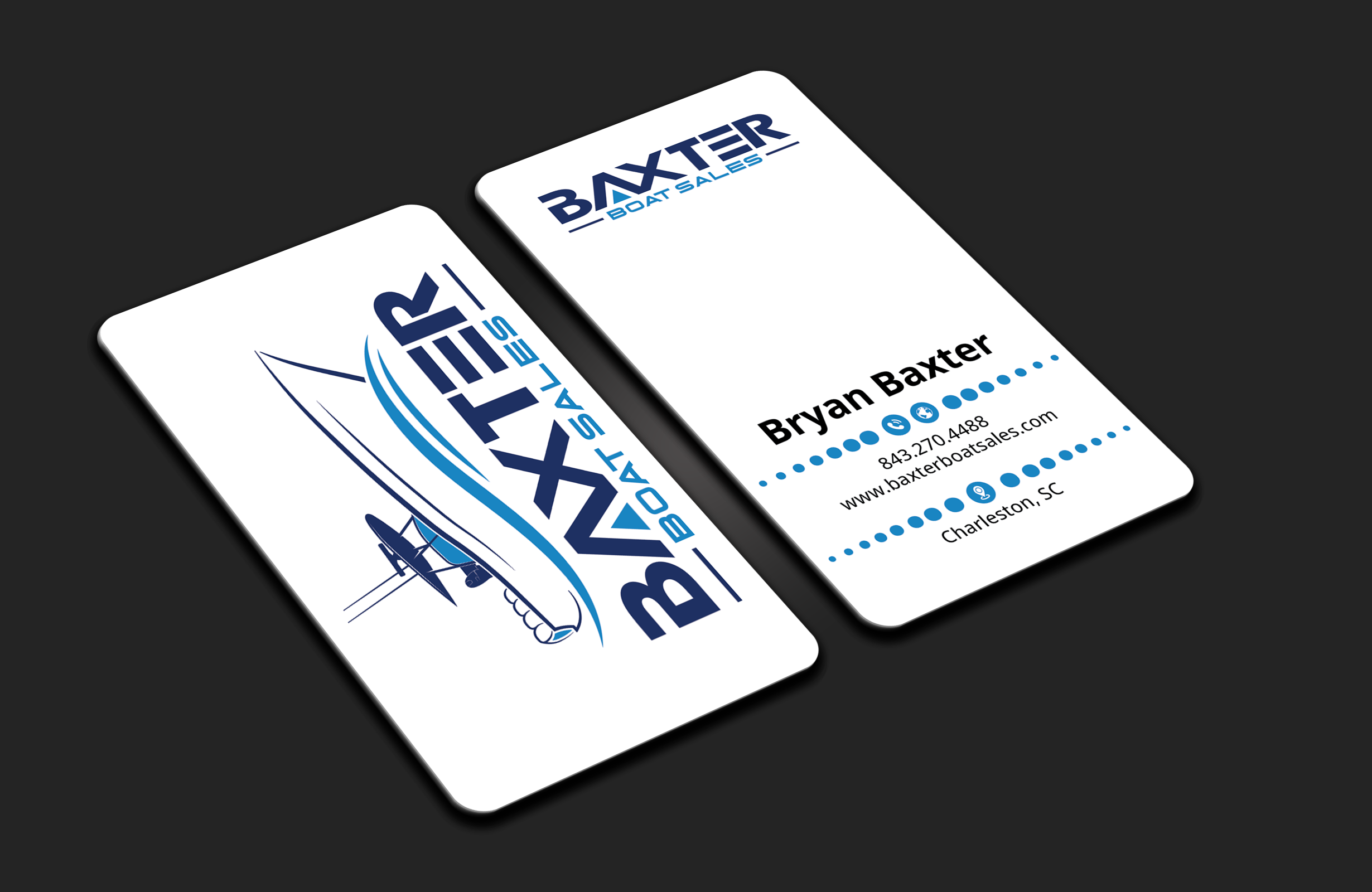 Business Card Design by DesignerShahadat for Baxter Boat Sales | Design #31456654