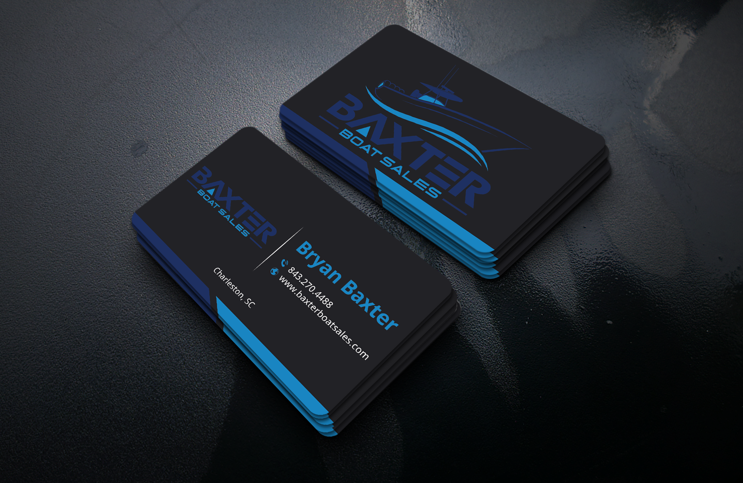 Business Card Design by DesignerShahadat for Baxter Boat Sales | Design #31456719