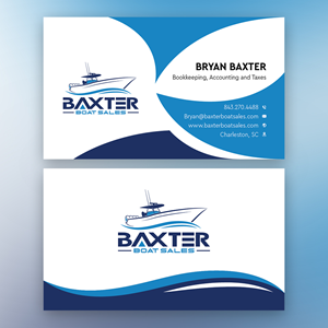 Business Card Design by YourLogoMaster for Baxter Boat Sales | Design: #31449111