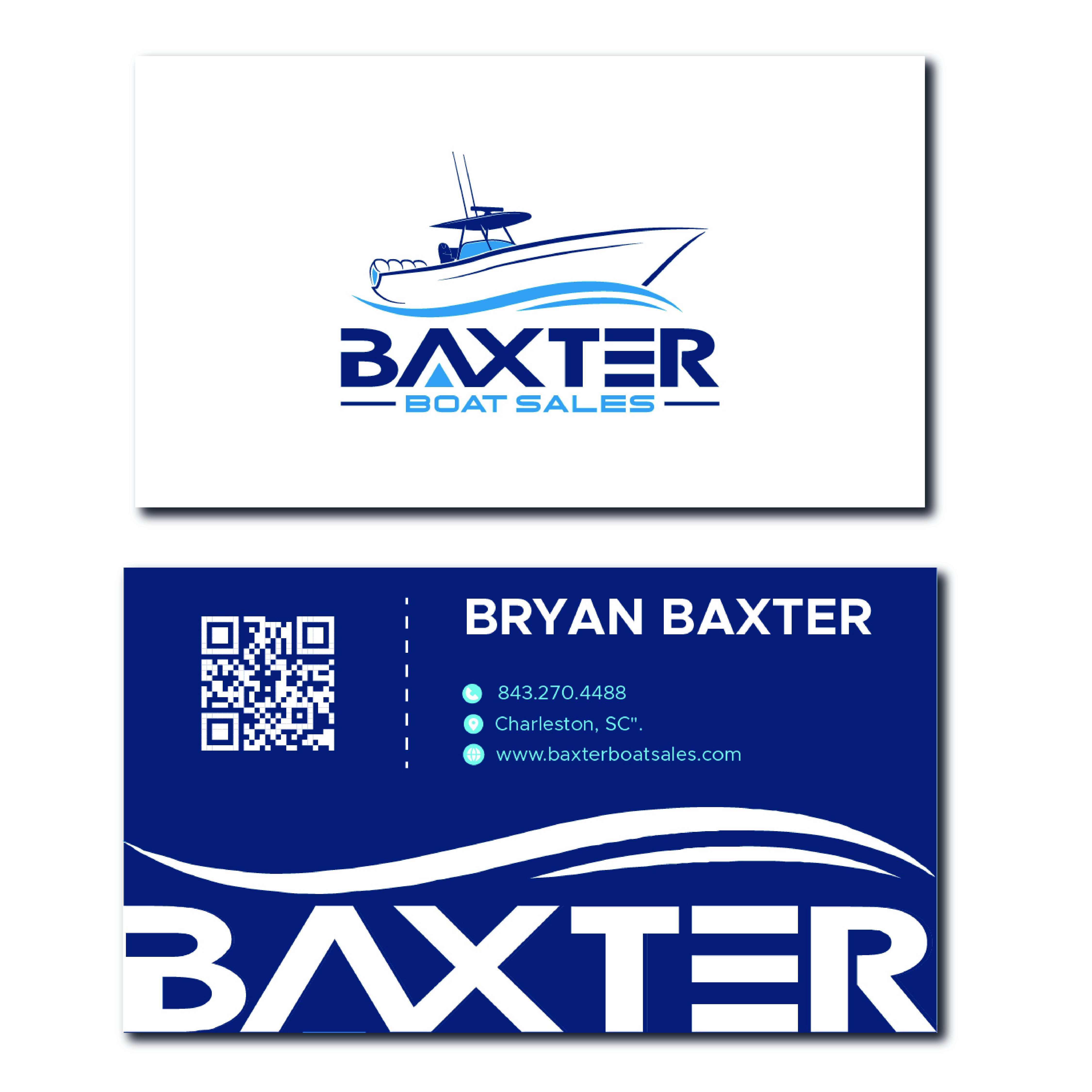 Business Card Design by pakash for Baxter Boat Sales | Design #31469535