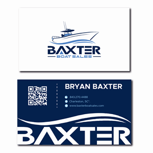 Business Card Design by pakash for Baxter Boat Sales | Design: #31469535